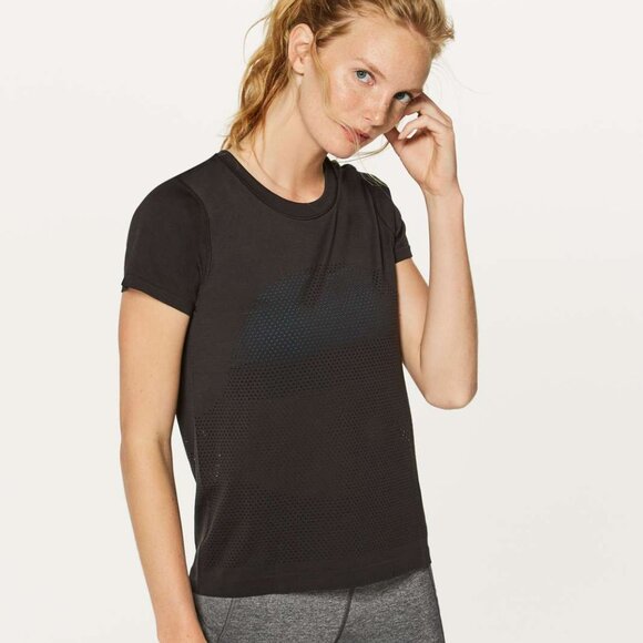 Lululemon Breeze By Short Sleeve | Black | Size 10 - Picture 4 of 6